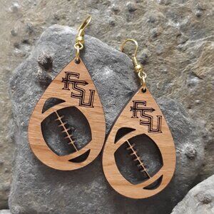 FSU Football Earrings Florida State Sports